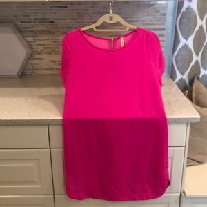 Gently worn hot pink shift dress